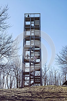 Lookout tower in Velka Homola hill, Little Carpathians, Slovakia