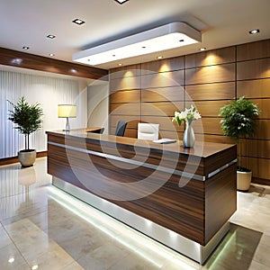 salon reception disk photo