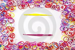 Loom band Bracelets and Hooks.