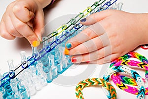 Loom bracelets photo