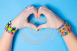 Loom bracelets photo