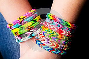 Loom bracelets photo