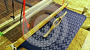 The loom for make a Thai fabric.