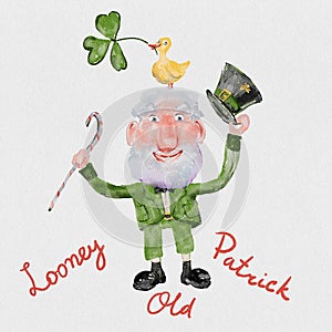 Looney Old Patrick doodle