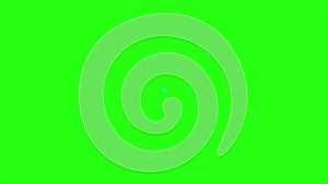 Loop animation shape with comic style on green screen background