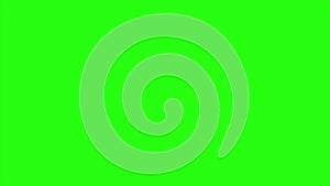 Loop animation shape with comic style on green screen background
