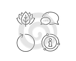 Loop arrow line icon. Refresh Arrowhead. Vector