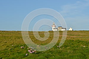 Loop Head Lighthouse and Lightkeeperâ€™s House in Clare, Ireland