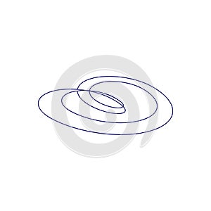 loop line infinity vector illustration design