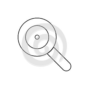 loop magnifier icon. Element of web for mobile concept and web apps icon. Thin line icon for website design and development, app