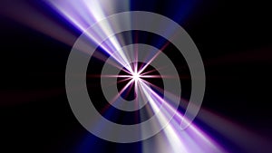 Loop multicolored radial shine flare rays rotation background