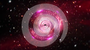 Loop red pink purple hyperspace light speed space