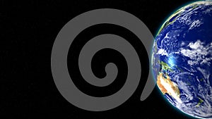 Loopable rotating Earth background