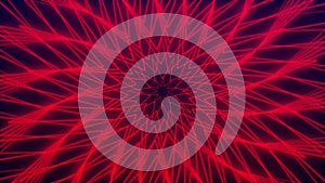 Loopable seamless cyclic animated sequence with the possibility of looping with expanding or collapsing red lines.