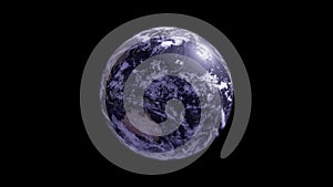 Looped Earth Globe Rotation
