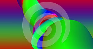 looped footage. Abstract colorful, neon, gradient background with dynamic colorful 3d lines. 3D animation. Modern video