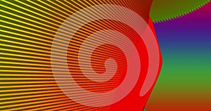 looped footage. Abstract colorful, neon, gradient background with dynamic colorful 3d lines. 3D animation. Modern video