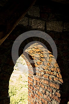 Loophole in castle wall