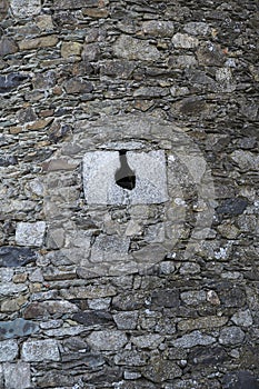 Loophole of a medieval castle