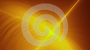Looping Abstract Background Amber Light Effects on Black Screen with motion blur. Graphics Effect Wallpaper and Screen saver.