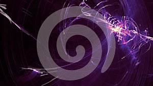Looping Abstract Background Purple Light Effects on Black Screen with motion blur. Graphics Effect Wallpaper and Screen saver.