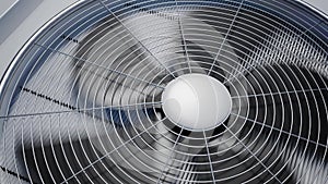 Looping animation of rotating HVAC cooling ventilation unit