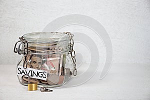 Loose Chain on Saving Jar