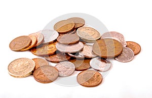 Loose change Money and coins