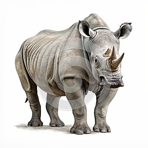 Loose Gestural Rhinoceros Full Body Art