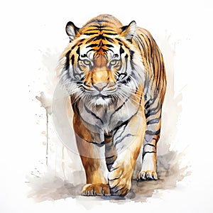 Loose Gestural Tiger Full Body Artwork