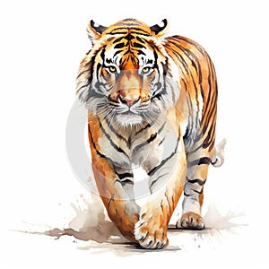 Loose Gestural Tiger Full Body Artwork