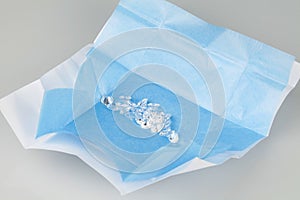 Loose Parcel of Diamonds in Blue Envelope photo