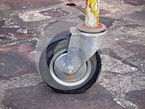 Loose wheel of industrial cart