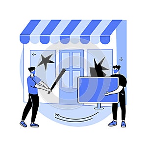 Looting abstract concept vector illustration.