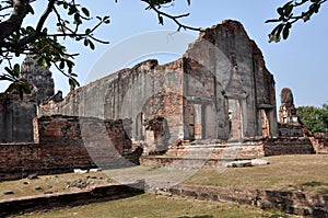 Lopburi, Thailand: Ruins of 13th Century Ubosot