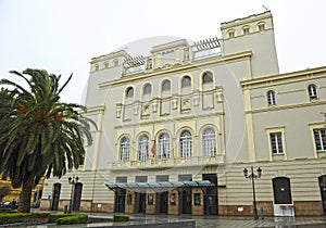 Building of the Theater Lopez de Ayala in Badajoz, Spain photo