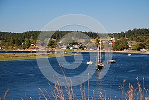 Lopez Island village, Washington, USA