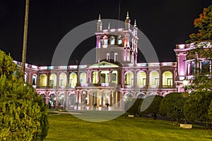 Lopez presidential palace. Asuncion, Paraguay capital