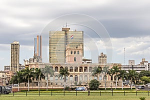 Lopez presidential palace. Asuncion, Paraguay capital photo