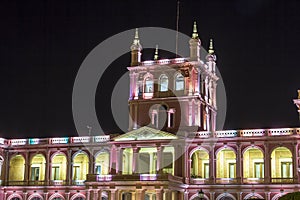 Lopez presidential palace. Asuncion, Paraguay capital photo