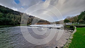 Lopwell Dam , Maristow Estate and The River Tavy Devon uk photo