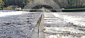 Lopwell Dam , Maristow Estate and The River Tavy Devon uk photo