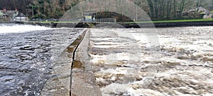 Lopwell Dam , Maristow Estate and The River Tavy Devon uk photo