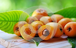 Loquat Medlar fruit i photo