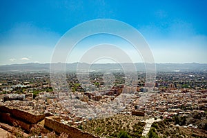 Lorca, Spain. View from the castle