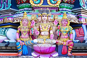 Lord bramma in the Hindu Kapaleeshwarar Temple,chennai, Tamil Na