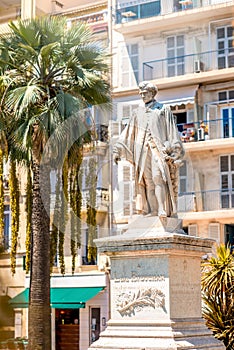 Lord Brougham statue in Cannes city photo