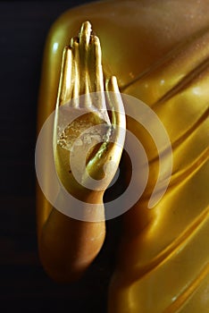 Lord of Buddha hand statue.