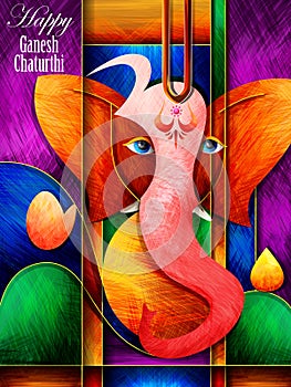 Lord Ganapati for Happy Ganesh Chaturthi festival background