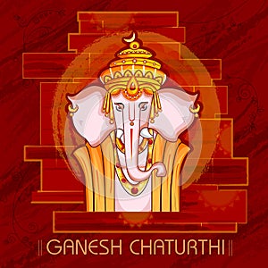 Lord Ganapati for Happy Ganesh Chaturthi festival background